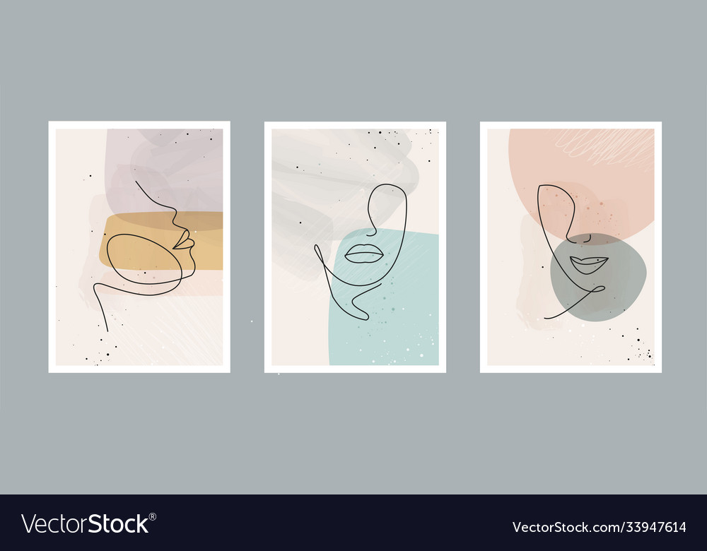 Abstract arts background with different shapes