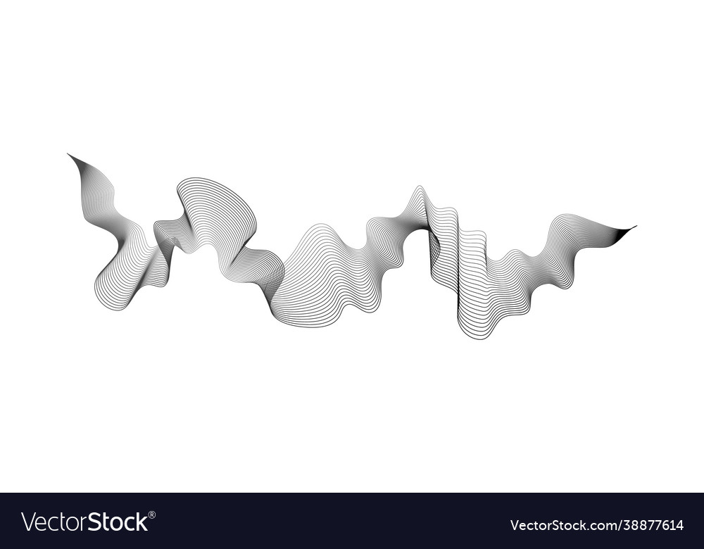 Abstract backdrop with wave gradient lines vector image Abstract backdrop with wave gradient lines