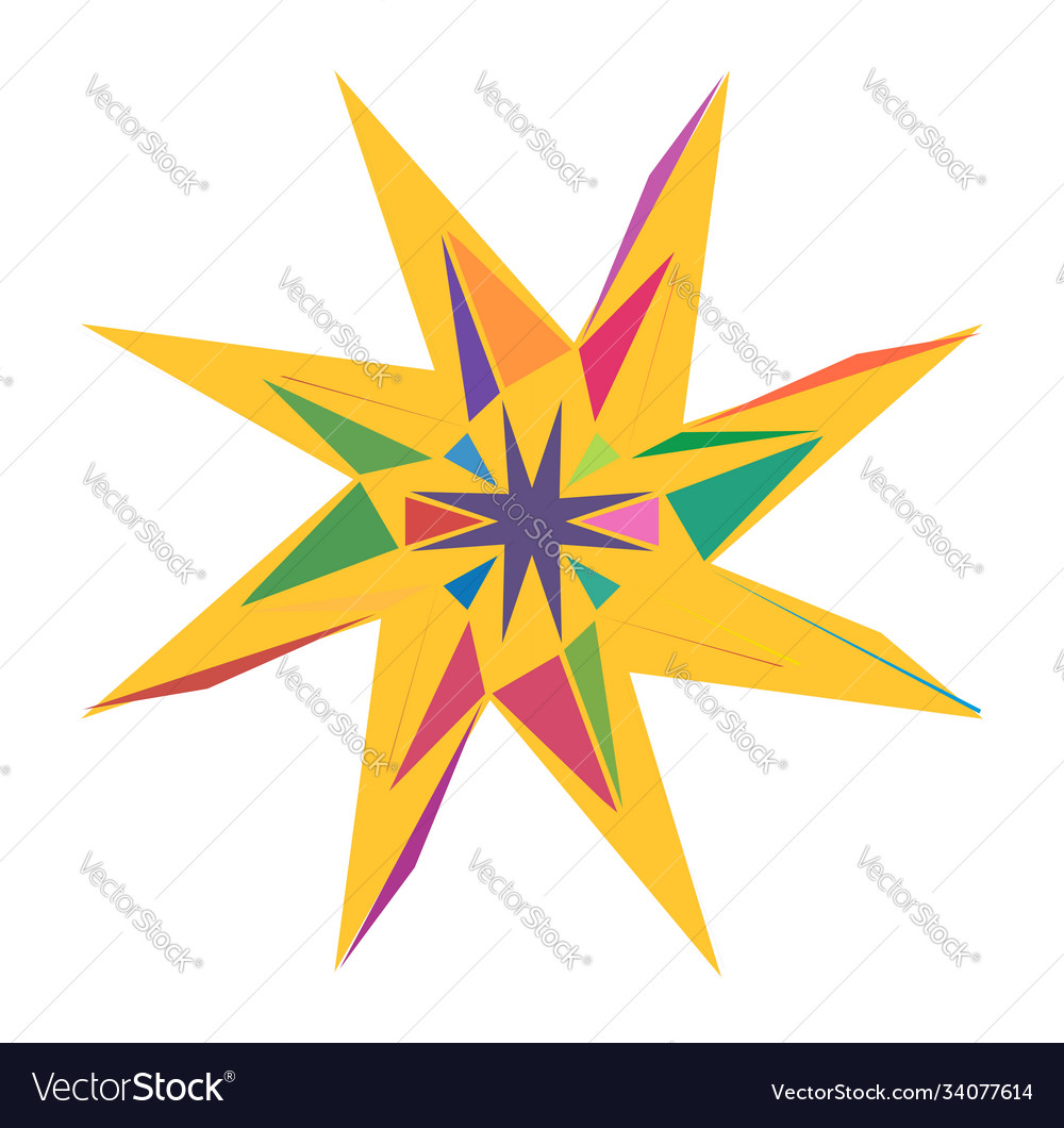 Abstract random geometry shape generative art
