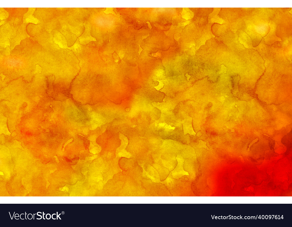 Abstract red and yellow watercolor background