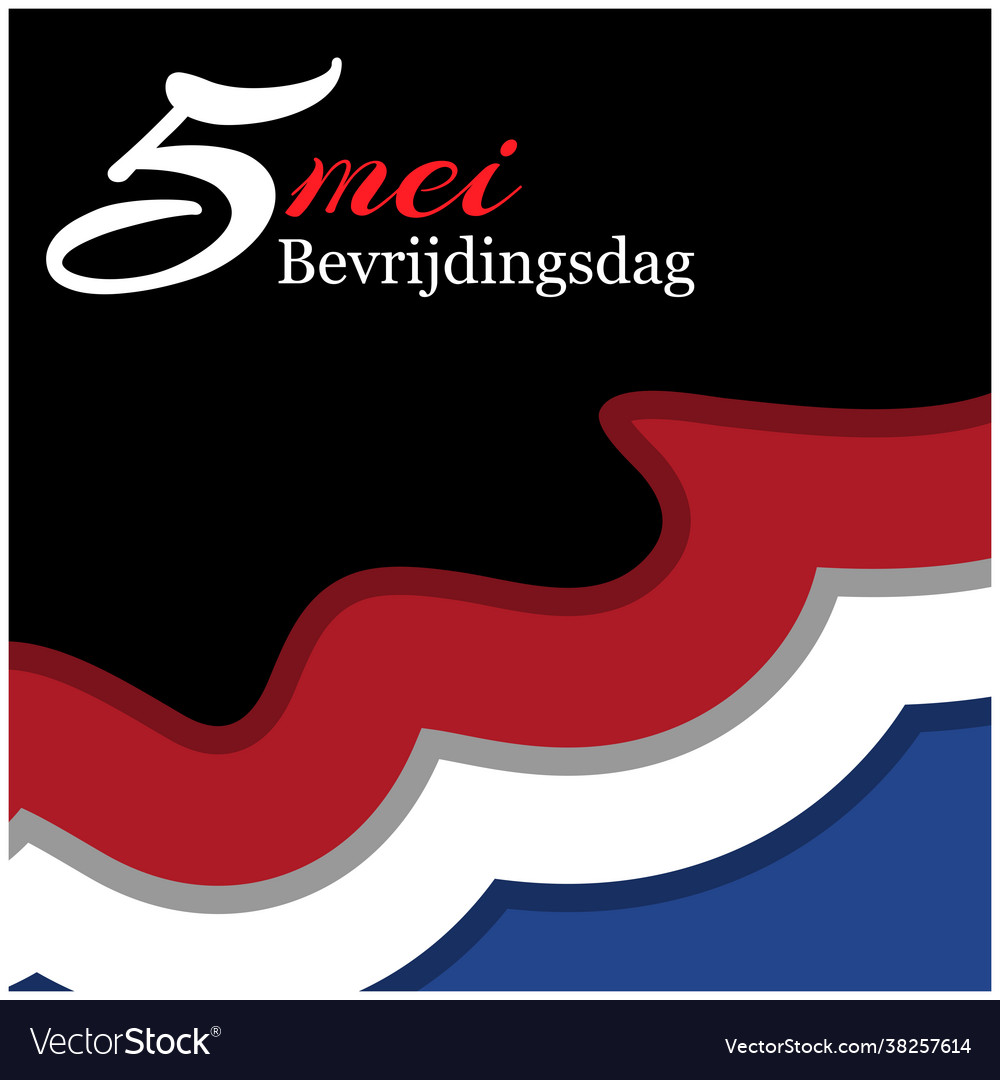 Background netherlands national holiday may 5 Vector Image