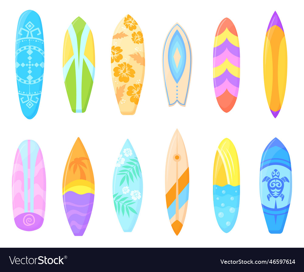 Hawaii Longboards ungewöhnliche bunte Surfboards