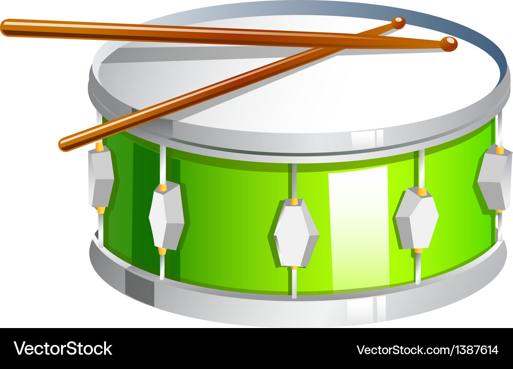 Isolated Drum Icon Royalty Free Vector Image - VectorStock
