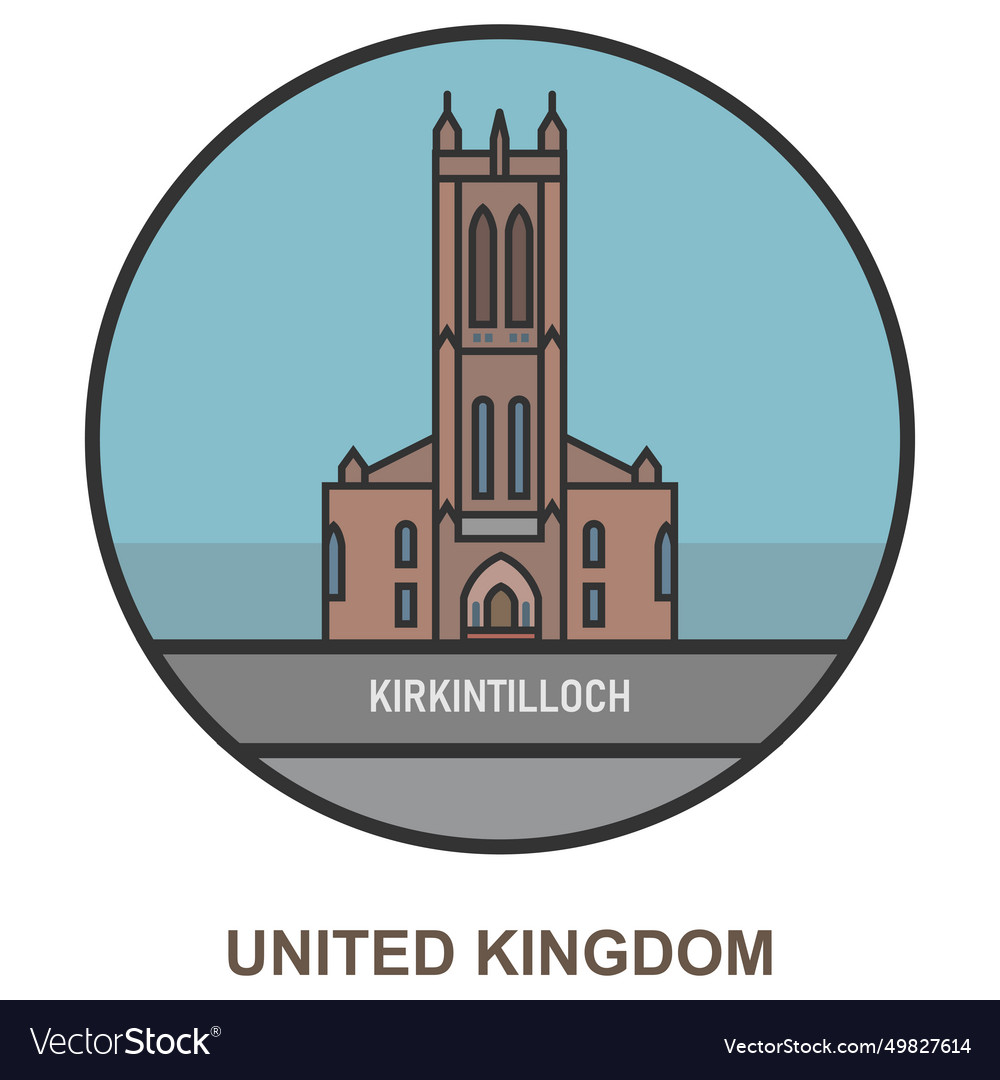 Kirkintilloch cities and towns in united kingdom Vector Image