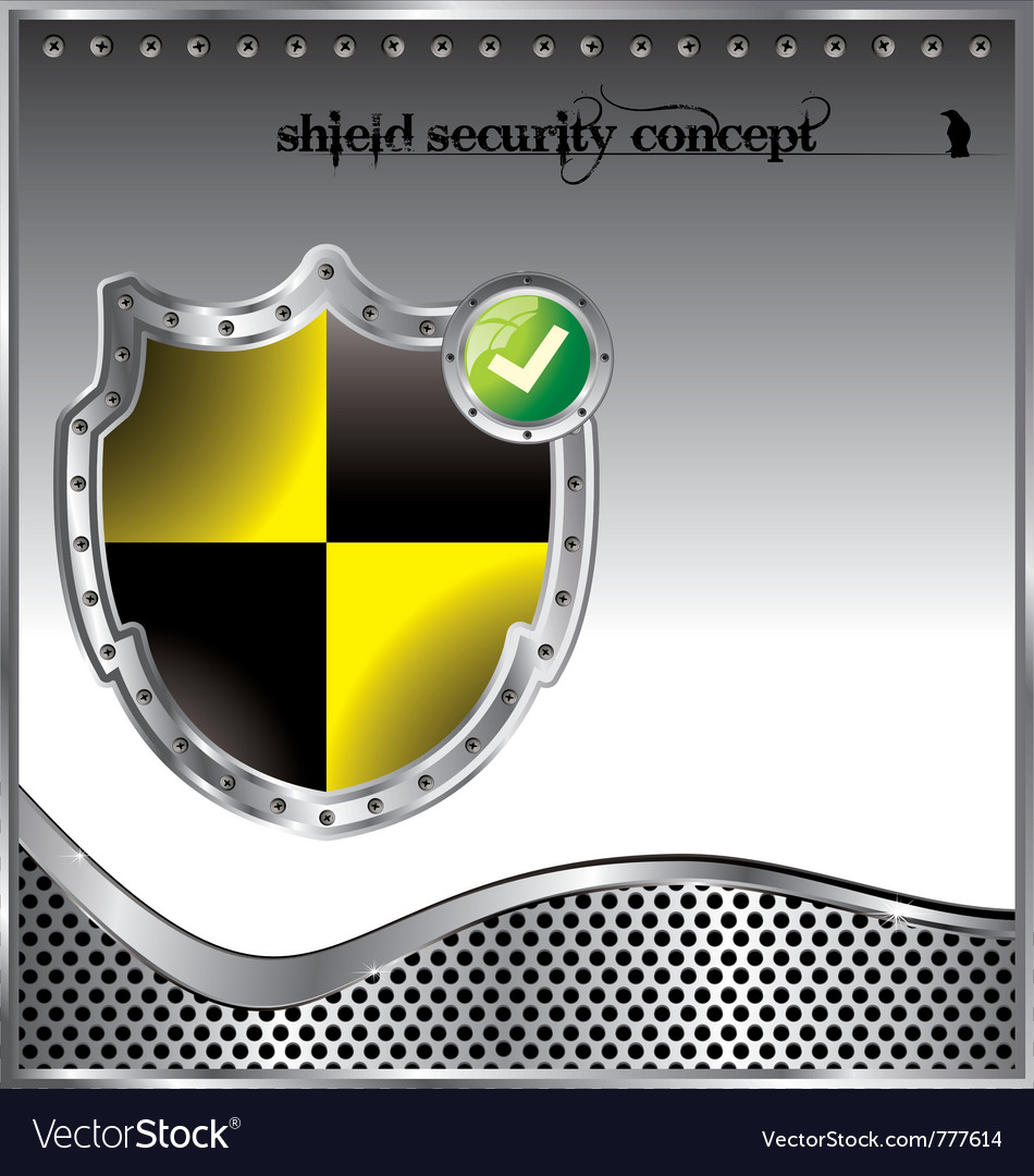 Shield security concept background