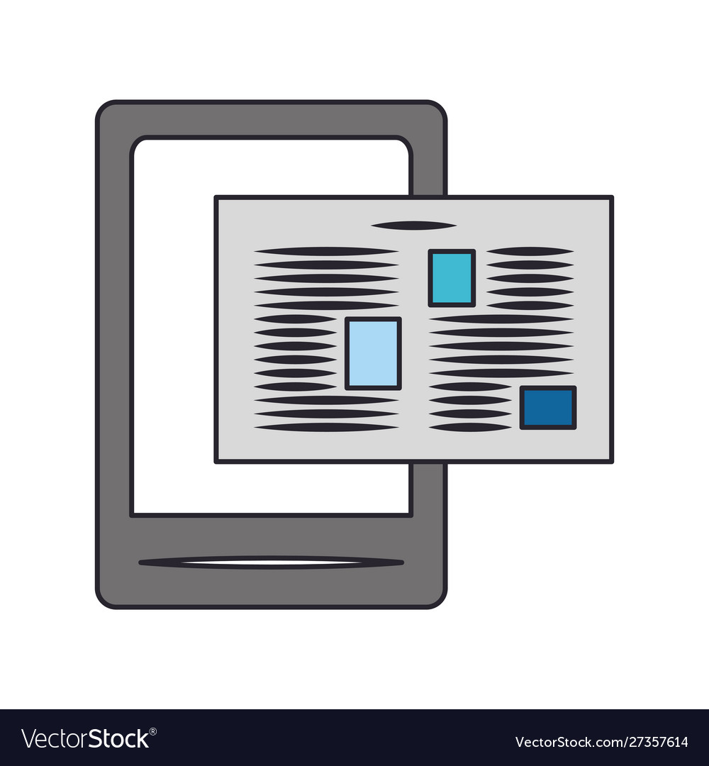 Smartphone and documents isolated icon