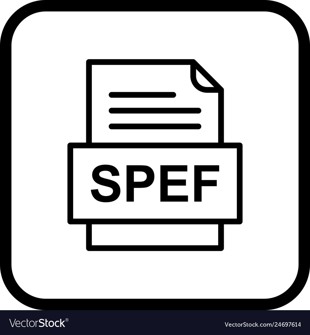 Spef file document icon