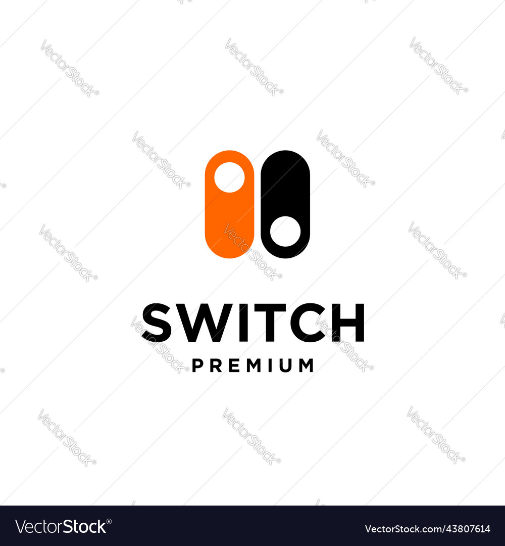 Switch on off button icon logo design