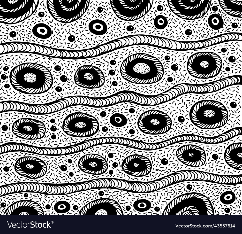 Trippy boho geometric pattern with lines waves Vector Image Trippy boho geometric pattern with lines waves