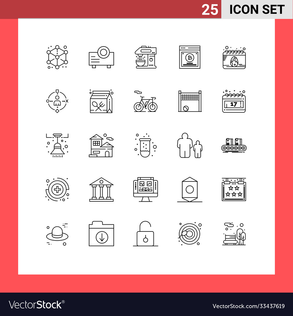 25 universal lines set for web and mobile