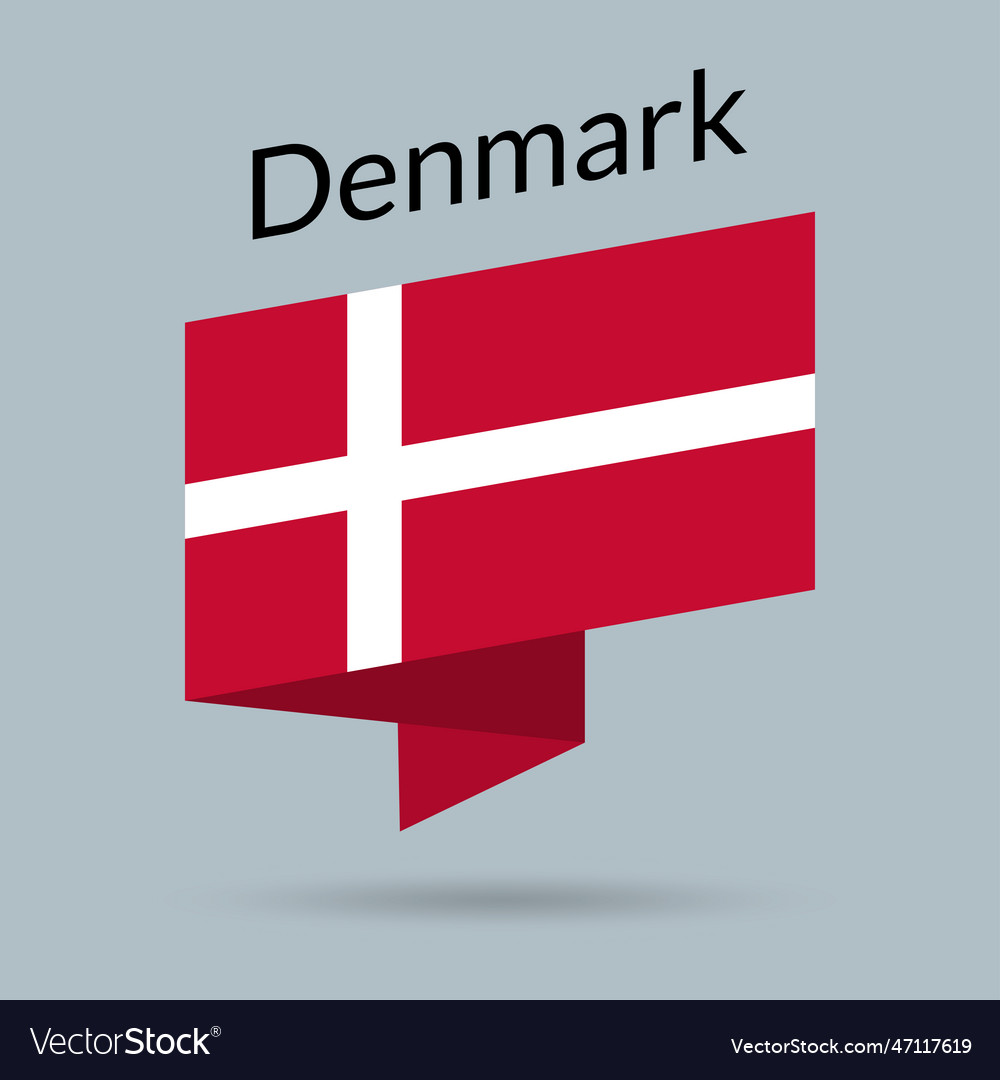 Denmark flag icon danish national emblem