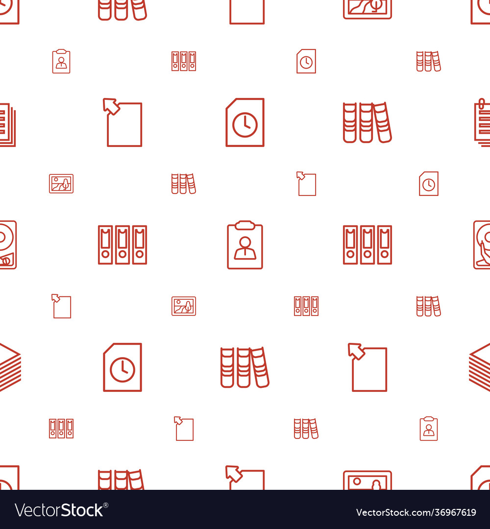 File icons pattern seamless white background