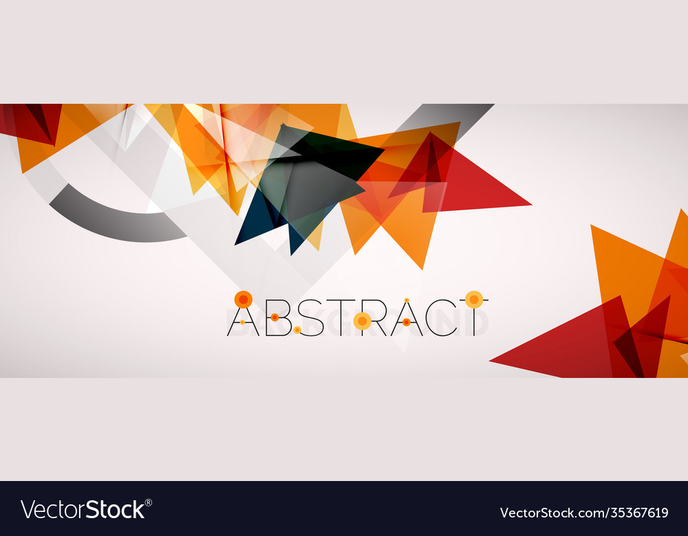 Geometric abstract background color triangle Vector Image Geometric abstract background color triangle