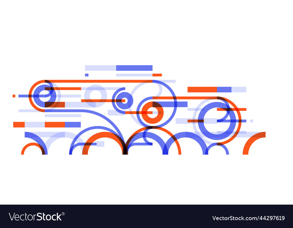 Geometric background with circles and lines art Vector Image Geometric background with circles and lines art