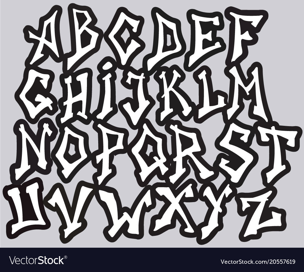 alphabet letters graffiti