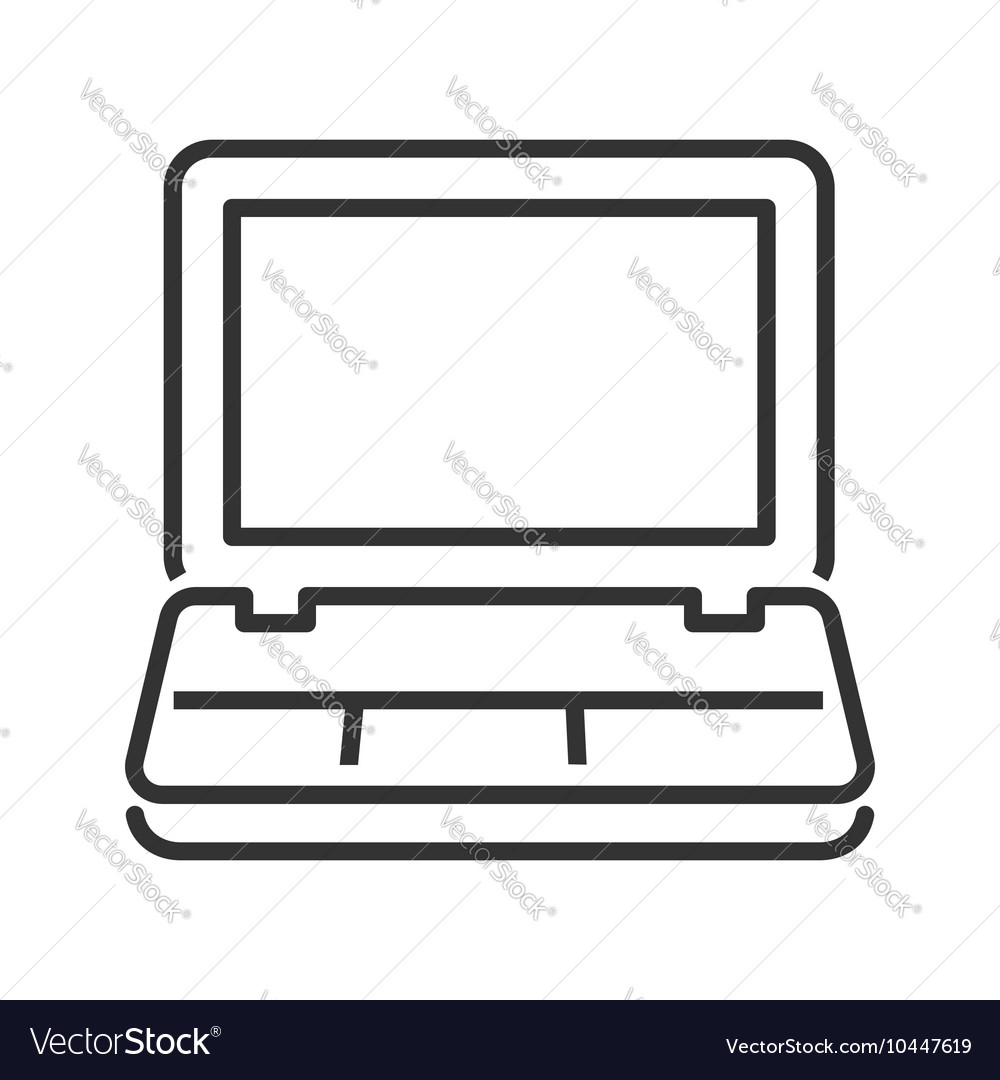 Laptop line icon