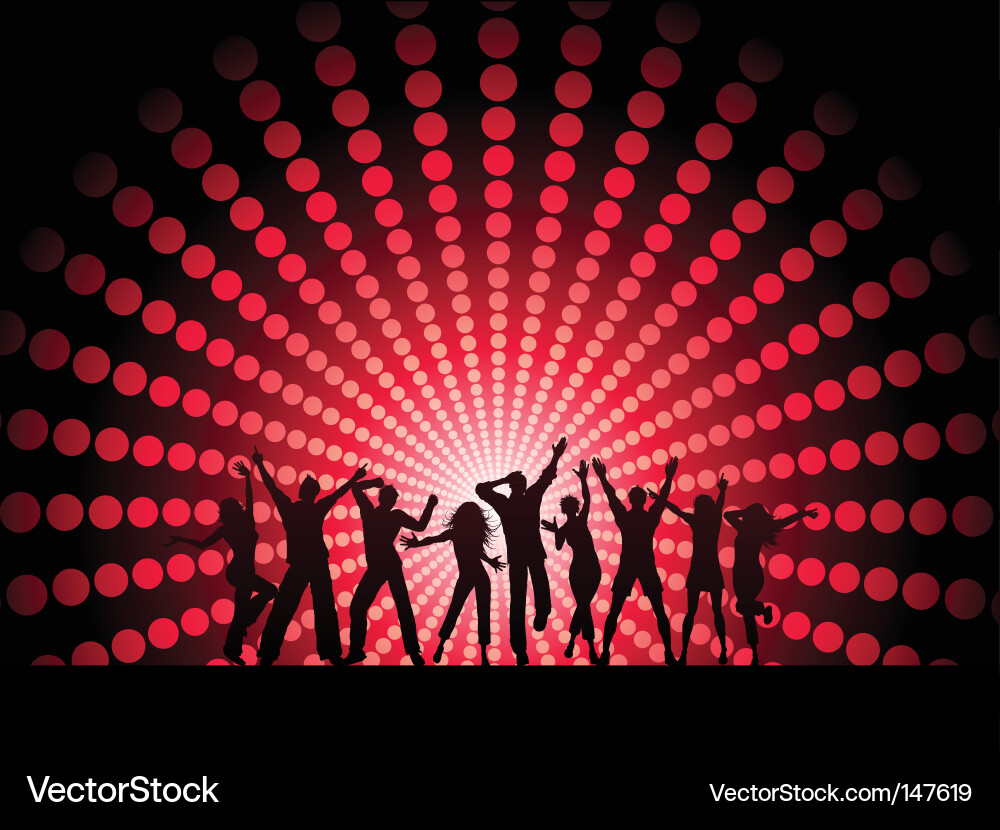 People dancing Royalty Free Vector Image - VectorStock