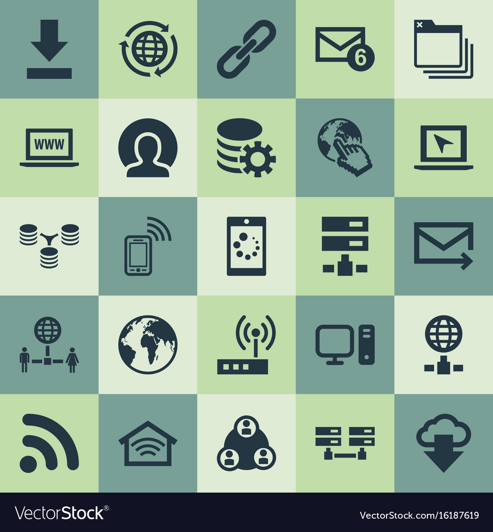 Simple Internet Icons Set