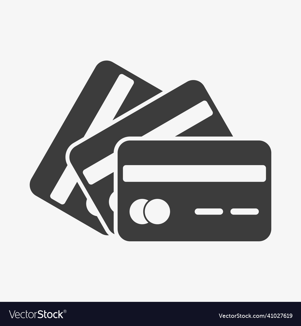 Credit card icon Royalty Free Vector Image - VectorStock