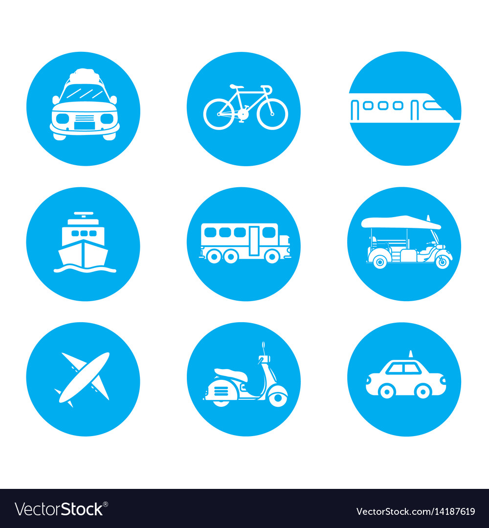 Transportation icons