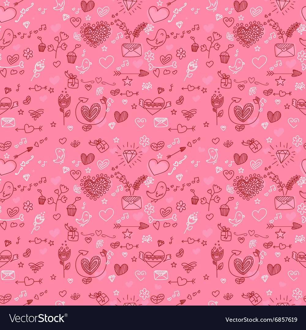 Valentines day seamless pattern