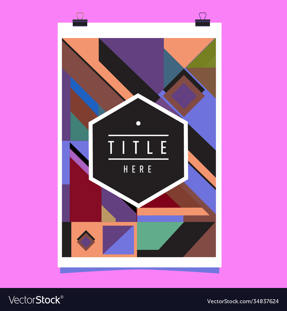 Abstract colorful geometric pattern background Vector Image Abstract colorful geometric pattern background