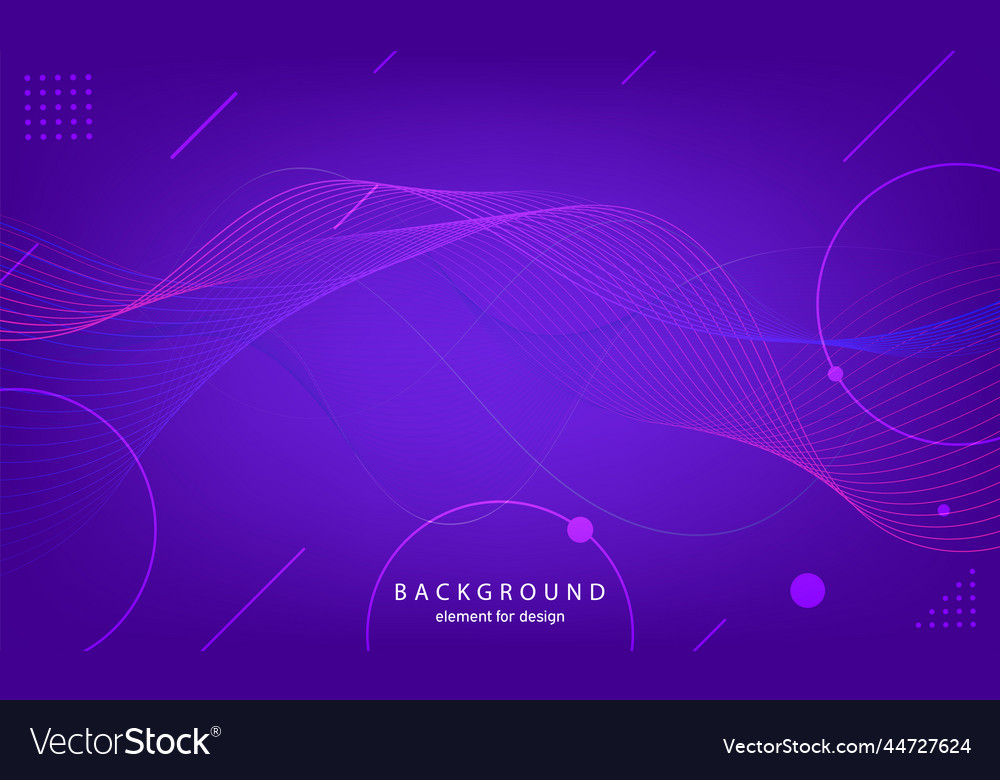 Abstract wave background element for design vector image Abstract wave background element for design
