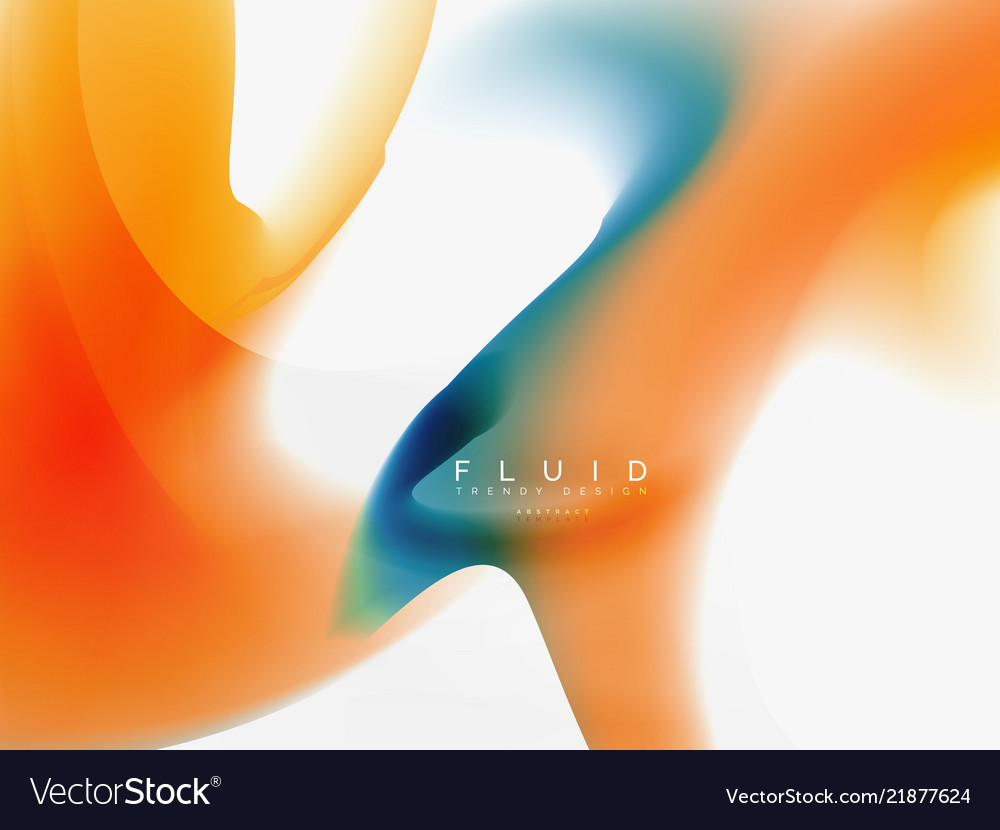 Background abstract color flow liquid design vector image Background abstract color flow liquid design