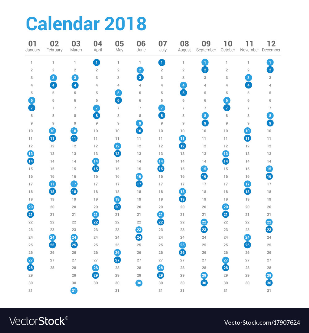 verticle calendar