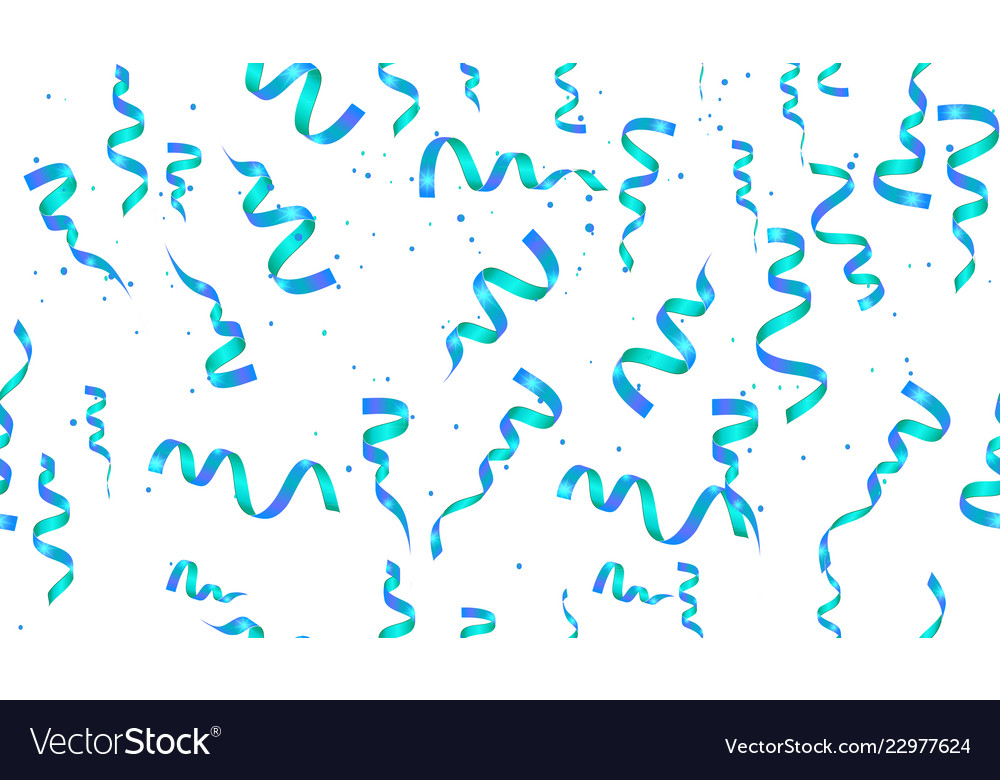 Confetti and Streamer Party Background