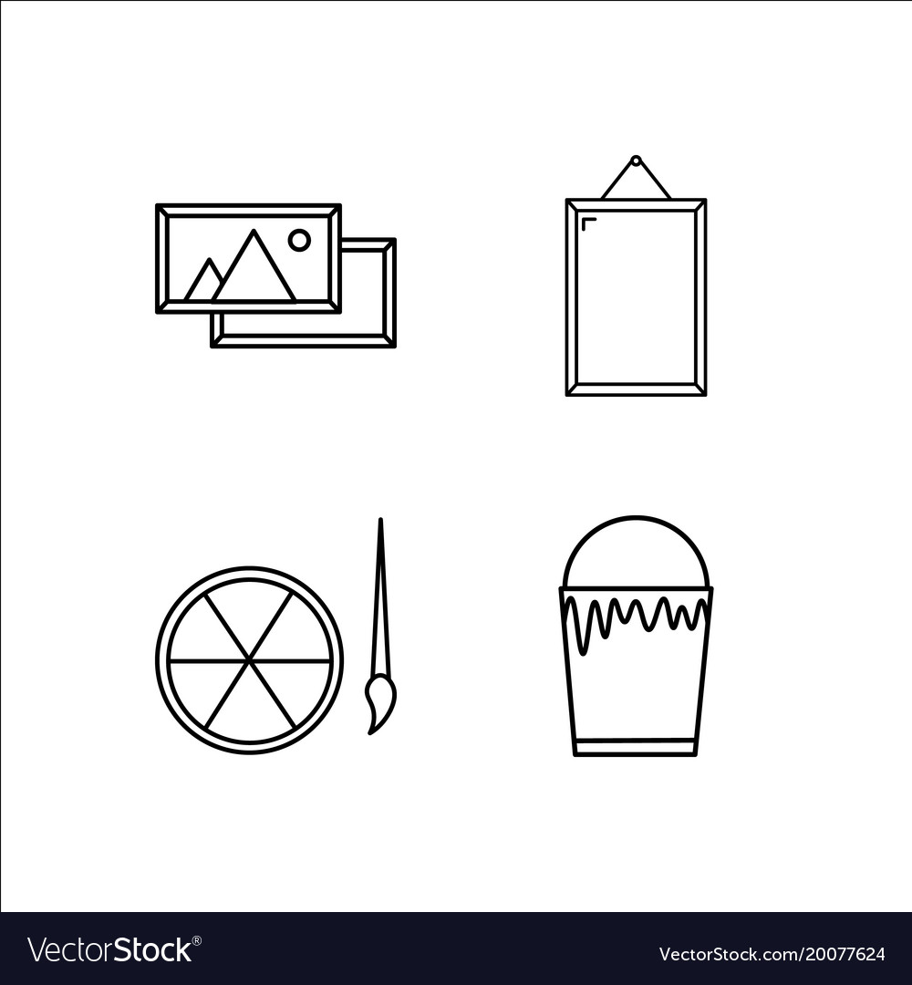 Design und Studio einfache lineare Icon-Setsimple