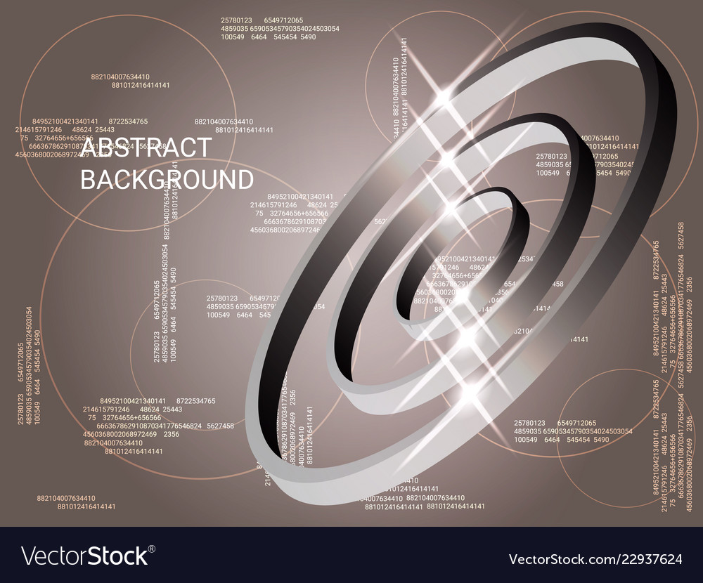 Geometrische Kreise funkeln auf dem Hintergrund vector image Geometrische Kreise funkeln auf dem Hintergrund