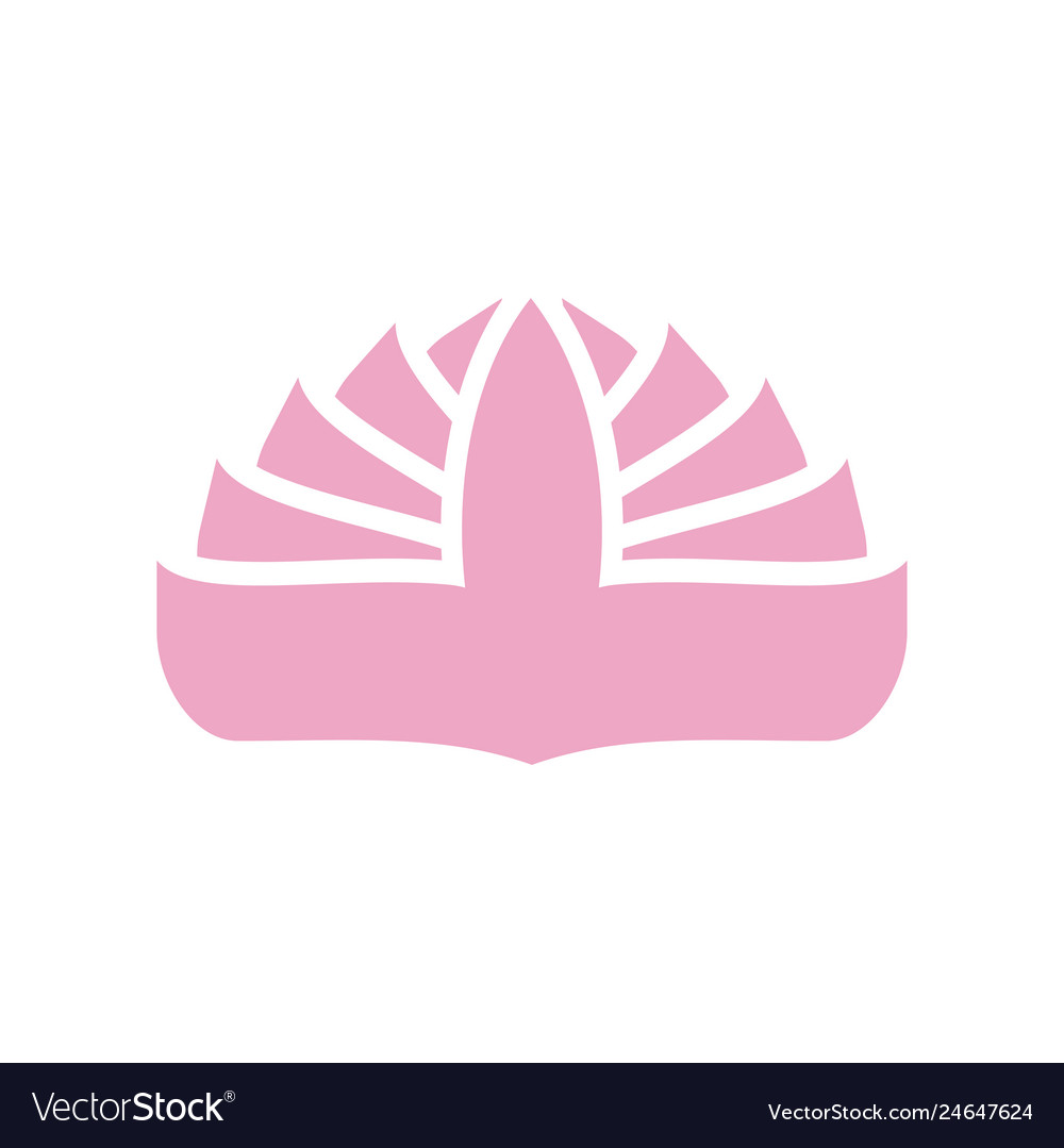 Lotos flower icon on background for graphic