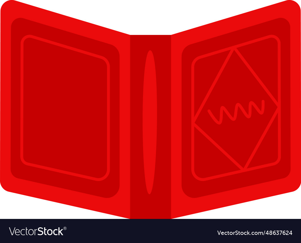 Opened book back Royalty Free Vector Image - VectorStock