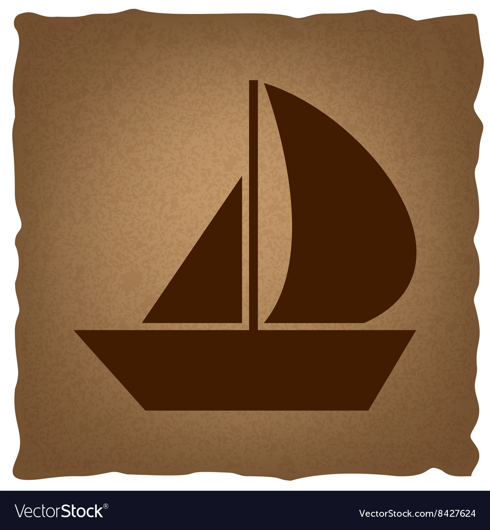 Sail boat sign Royalty Free Vector Image - VectorStock