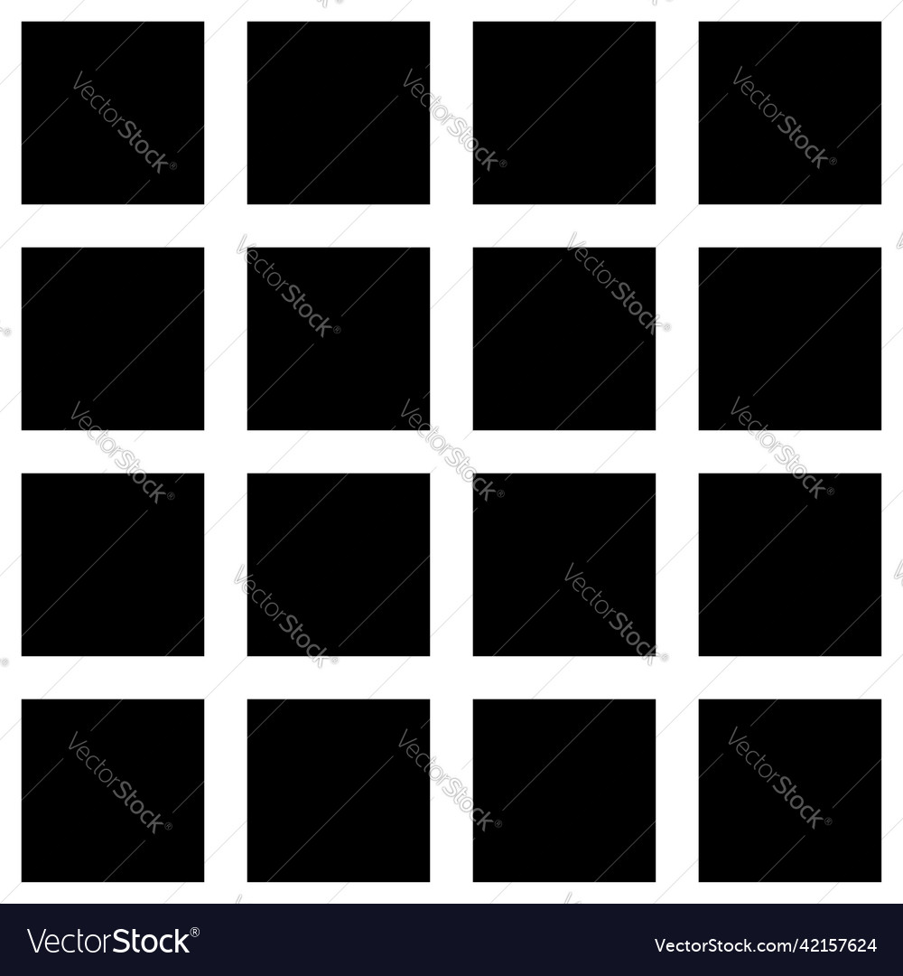 Square basic shape mosaic repeatable pattern vector image Square basic shape mosaic repeatable pattern