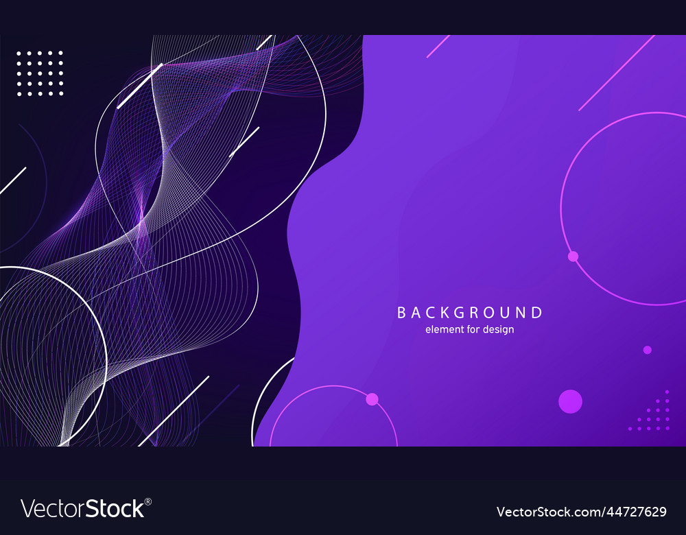 Abstract wave background element for design vector image Abstract wave background element for design
