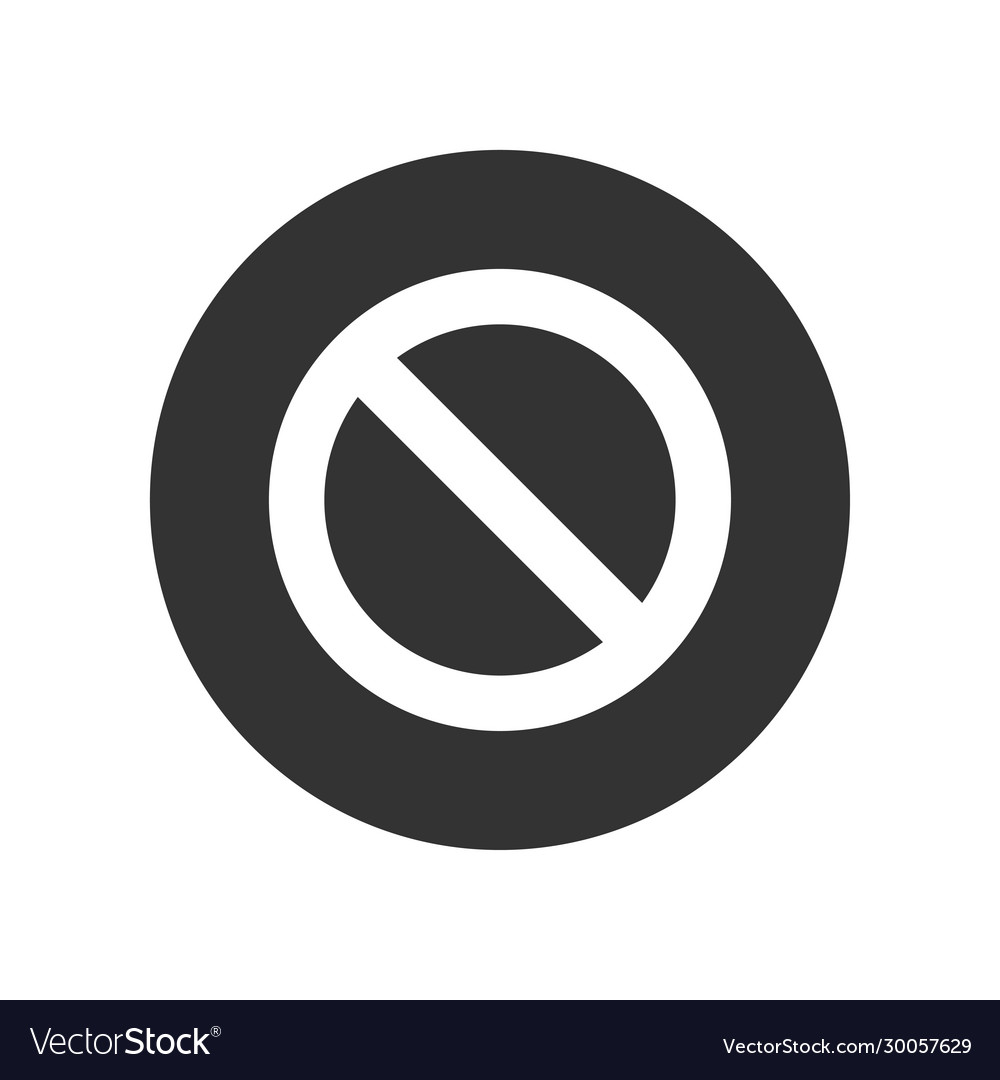 Block stop icon