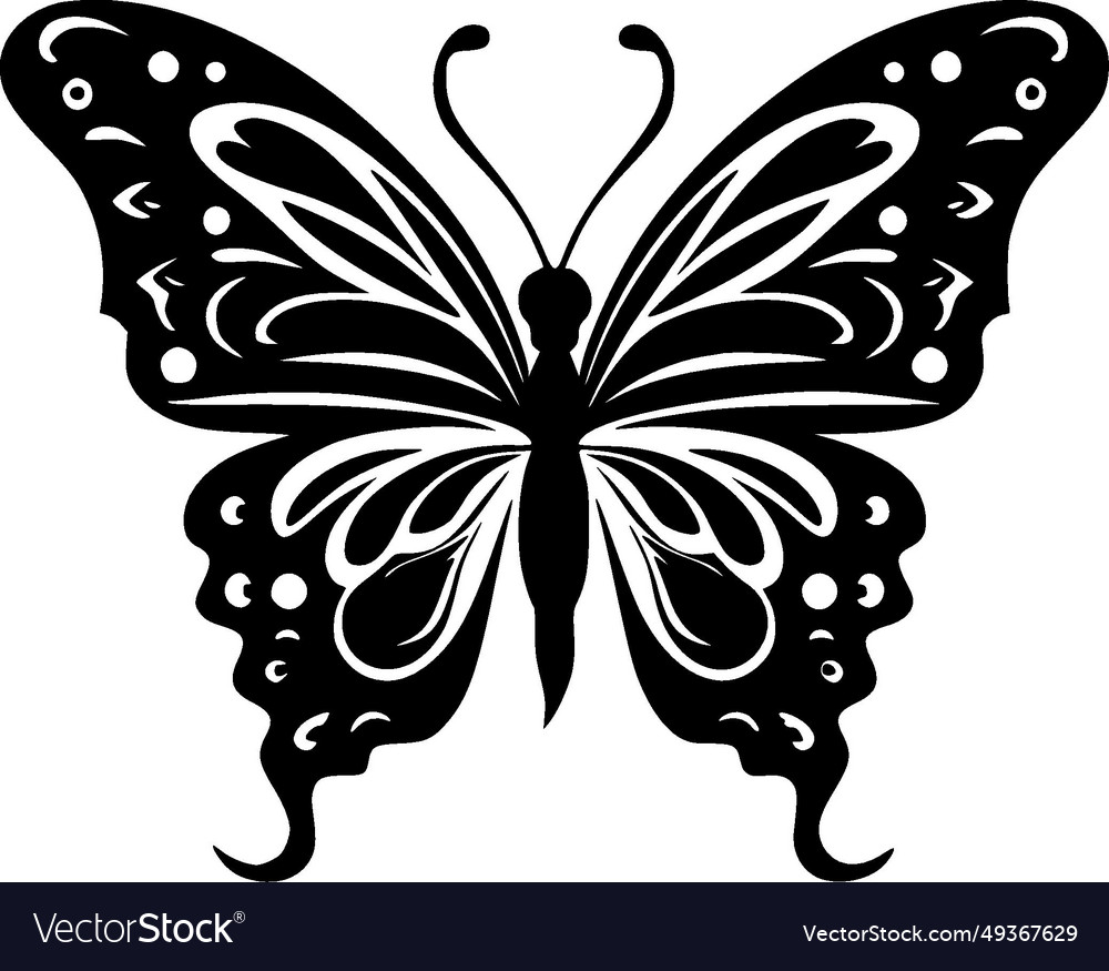 Butterfly - minimalist and flat logo Royalty Free Vector