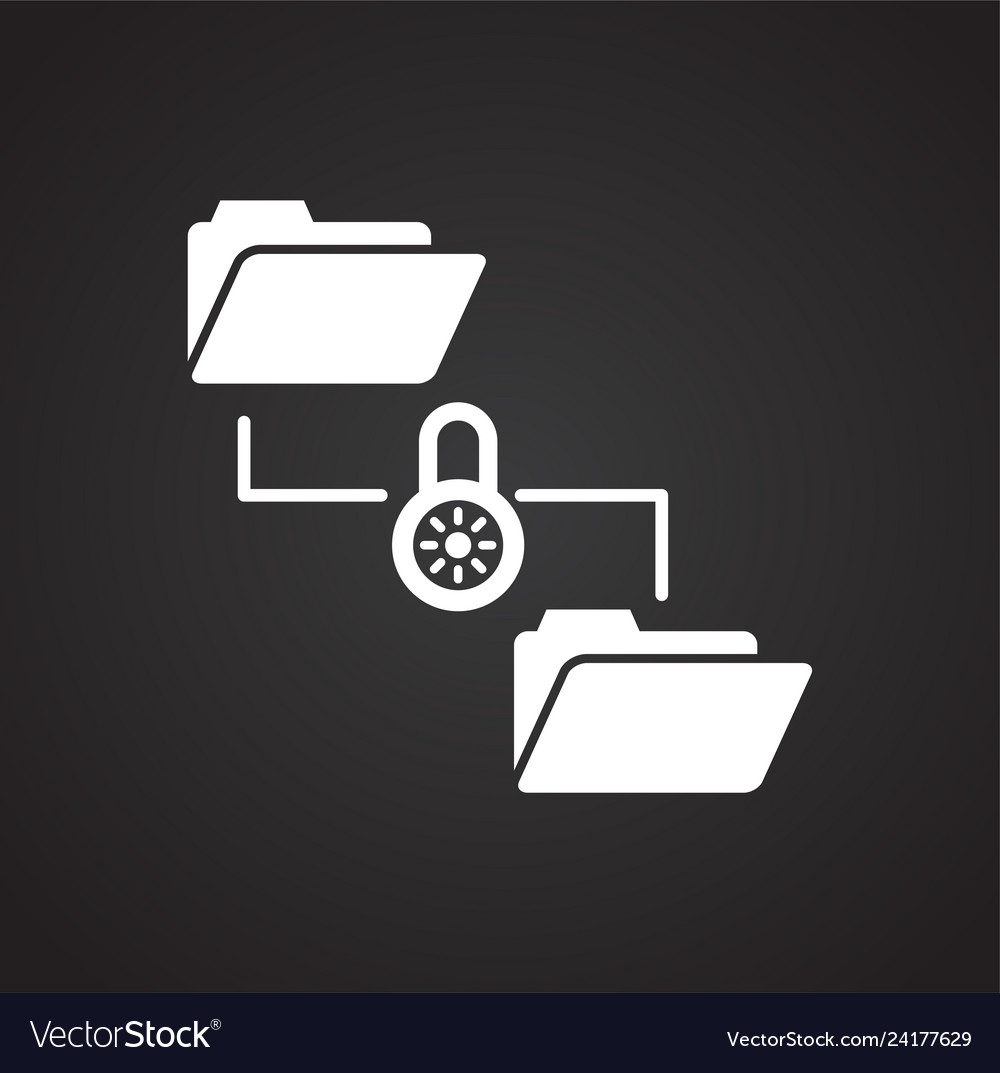 Data security icon on background for graphic vector image Data security icon on background for graphic