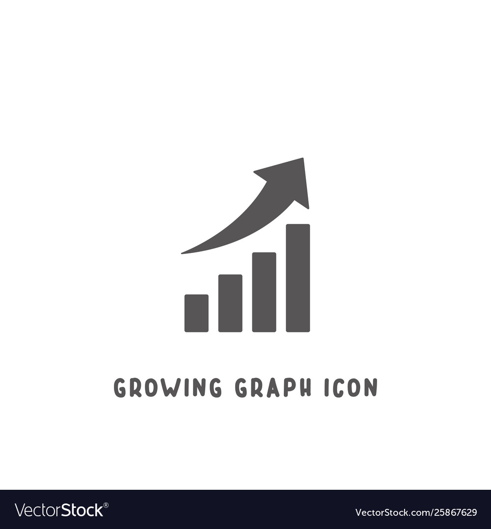Growing Graph Icon - Simple