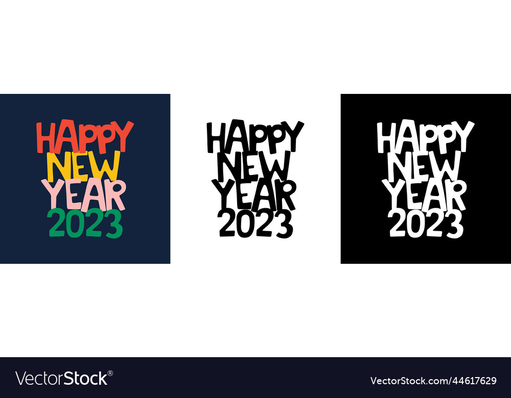 Happy New Year 2023 Royalty Free Vector Image - Vectorstock