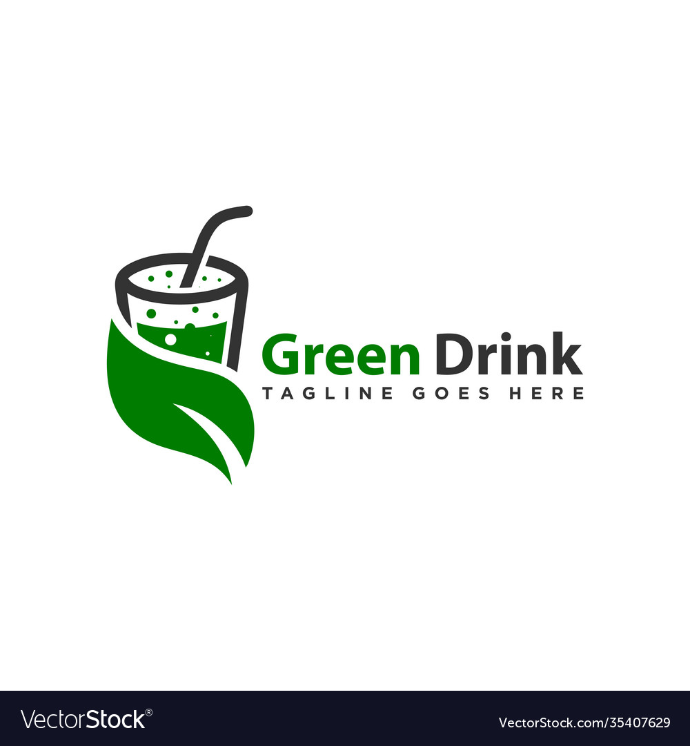 Natural health drink modern logo