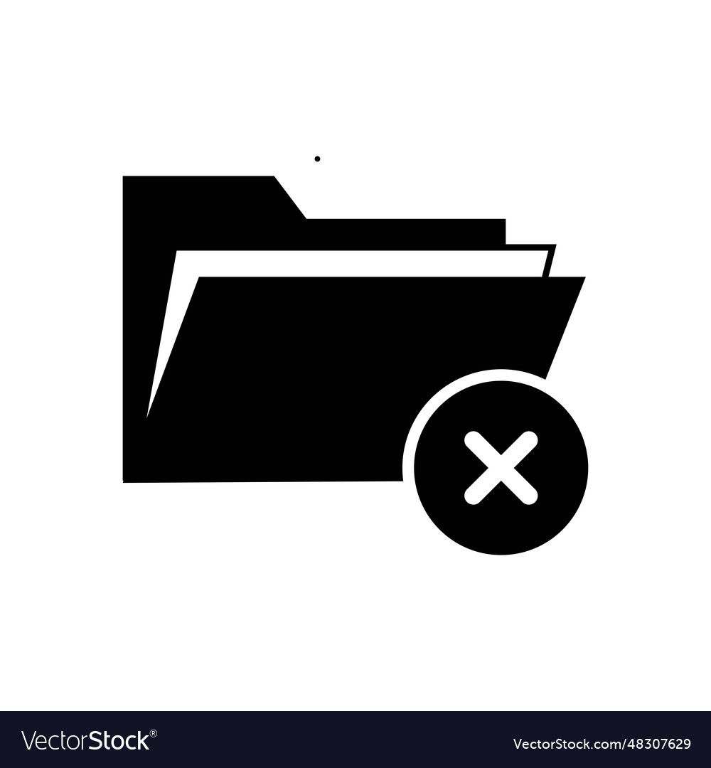 Trash delete folder icon flat vector image Trash delete folder icon flat