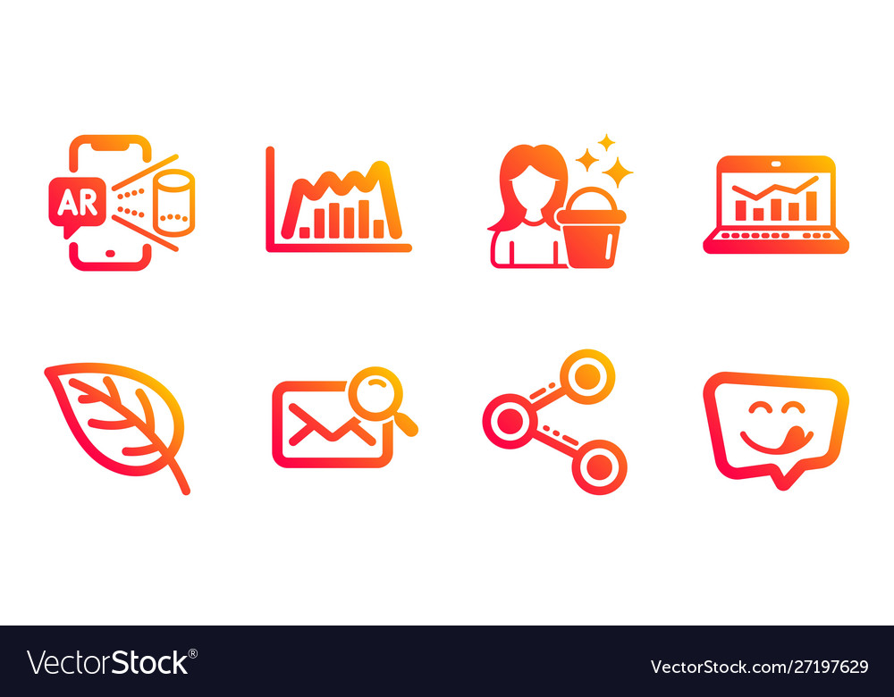 Web analytics cleaning and augmented reality vector image Web analytics cleaning and augmented reality