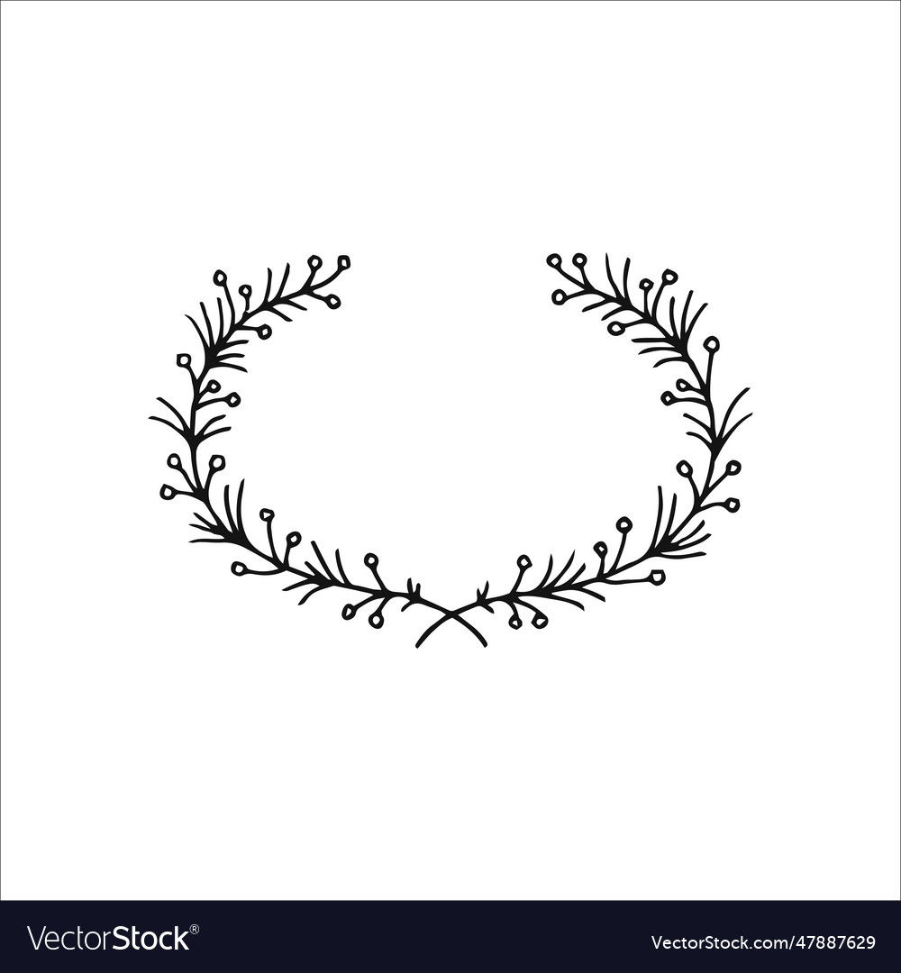 Wedding design element handdrawn clipart