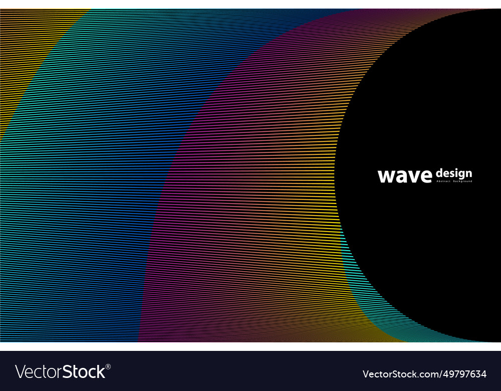 Abstract circle background gradient retro line vector image Abstract circle background gradient retro line