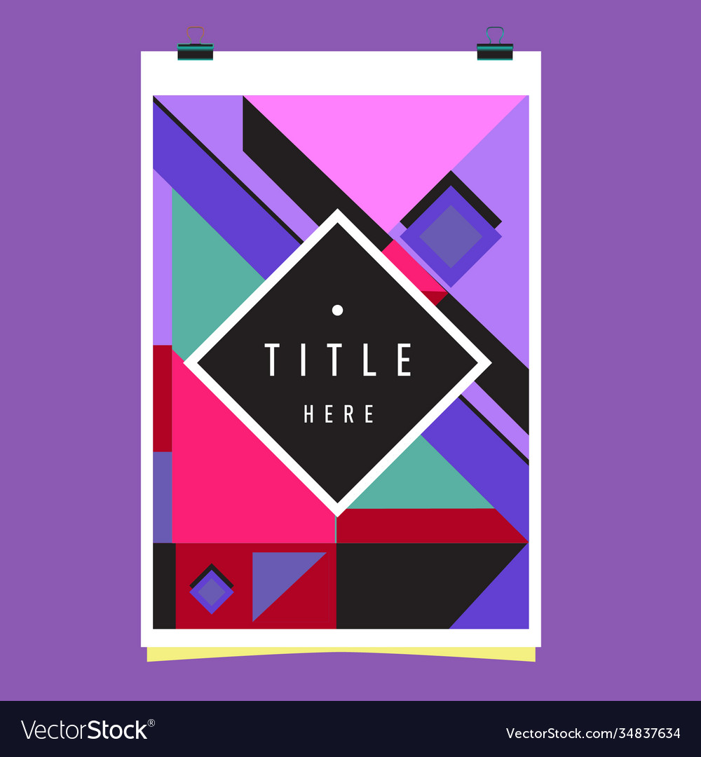 Abstract colorful geometric pattern background Vector Image Abstract colorful geometric pattern background