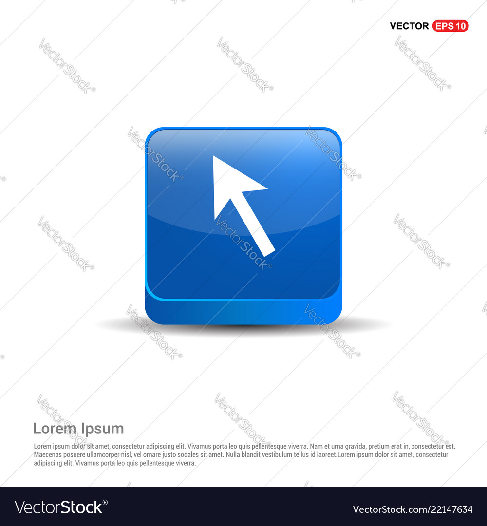 Blue Mouse Cursor Button Icon