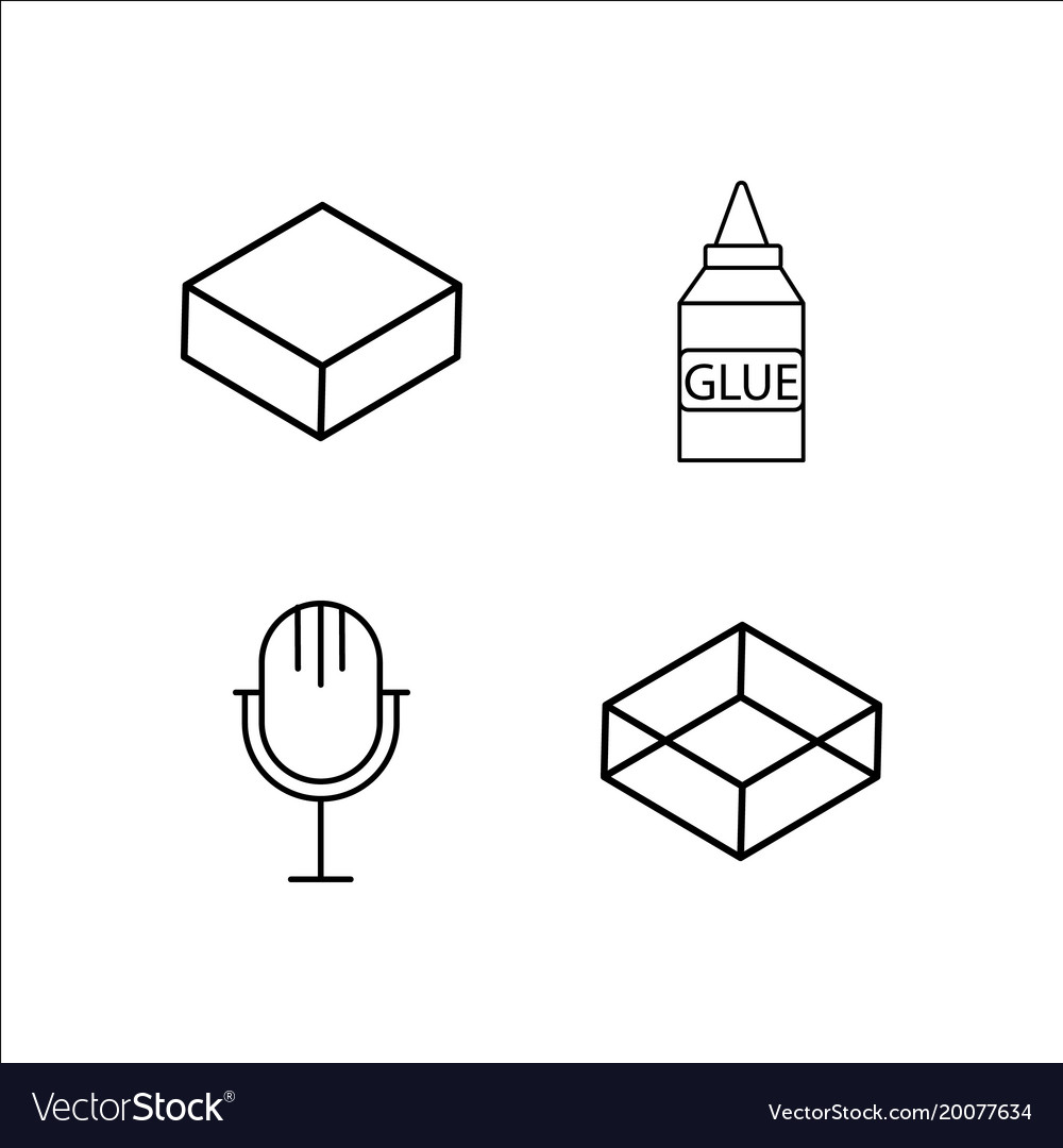 Design und Studio einfache lineare Icon-Setsimple